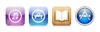 iTunes, App Store, iBookstore, and Mac App Store